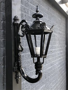 Prachtige landelijke buitenlamp Mainz, zwart.,wandlamp - 0