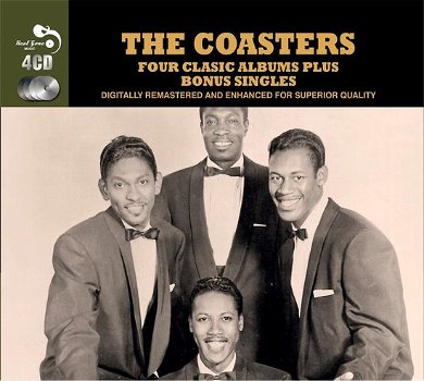 The Coasters – Four Classic Albums Plus Bonus Singles (4 CD) Nieuw/Gesealed - 0
