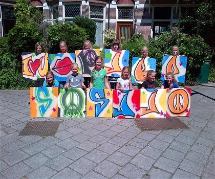 Graffiti kinderfeestje in Utrecht - 0