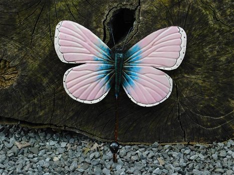 Vlinder kapstok roze - metaal , kapstok , kado , vlinder - 1