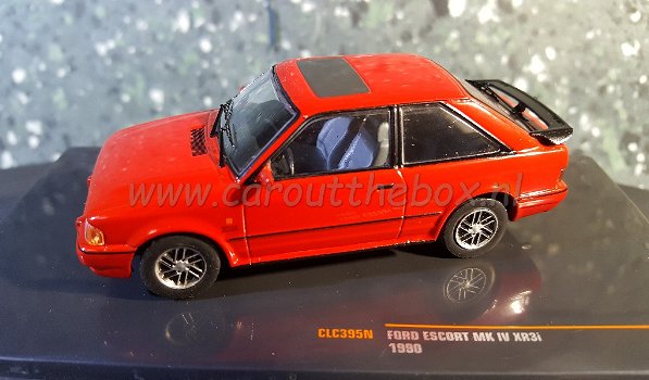 Ford Escort MK IV XR3i 1990 rood 1/43 Ixo V646 - 0