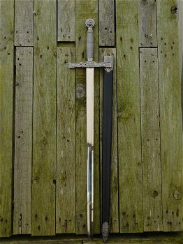 Decoratief stijlvol zwaard,fraai handvat, ridder, zwaard - 4