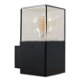 Zwarte wandlamp Zanel, Smoked glas,rechthoekig, led lamp - 3 - Thumbnail