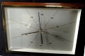 Vintage barometer,messing rand,houten montuur,teakkl, zgst - 1 - Thumbnail