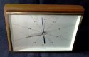 Vintage barometer,messing rand,houten montuur,teakkl, zgst - 3 - Thumbnail