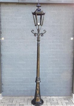 Klassieke lantaarn Barcelona , glas, alu zwart, 275cm - 0