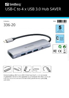 USB-C to 4 x USB 3.0 Hub SAVER