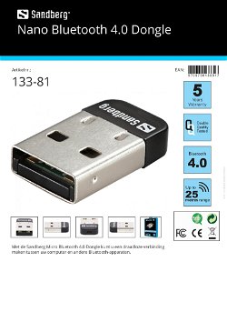 Nano Bluetooth 4.0 Dongle draadloze verbinding PC Bluetooth