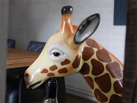 Bijzondere Giraffe lamp , 110cm ,polystone - 5