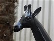 Decoratieve giraffe , zwart , polystone , giraffe - 1 - Thumbnail