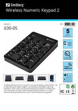 Wireless Numeric Keypad 2 Draadloos numeriek toetsenbord