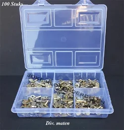 = Wekkersleutel = 100 stuks = div. maten =40255