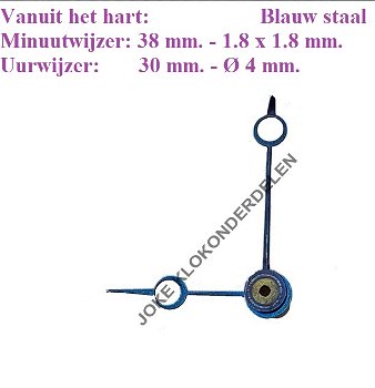 = Brequet wijzers Franse pendule = 47495 - 0