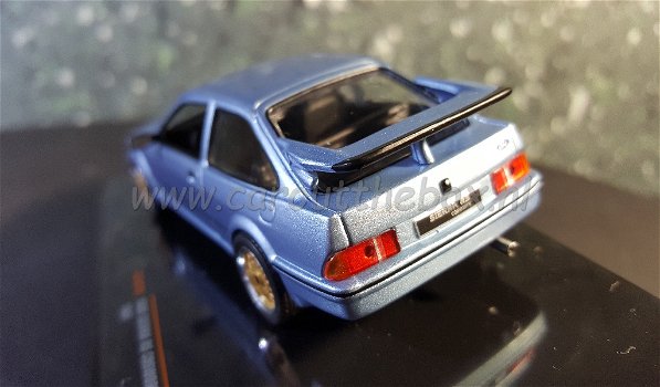 Ford Sierra RS Cosworth grijs/blauw 1/43 Ixo V673 - 2