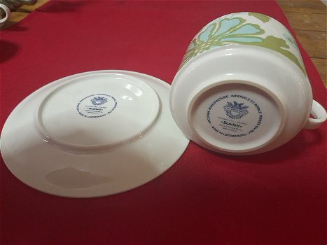 onderdelen van het SCARLET servies van Villeroy & Boch...jaren `60 - 7