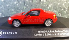 Honda Civic del Sol rood 1992 1/43 Triple 9