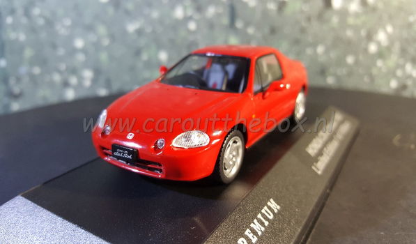 Honda Civic del Sol rood 1992 1/43 Triple 9 - 1