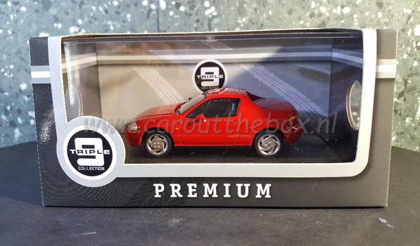Honda Civic del Sol rood 1992 1/43 Triple 9 - 3
