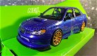 Subaru Impreza WRX STI blauw 1:24 Welly - 1 - Thumbnail