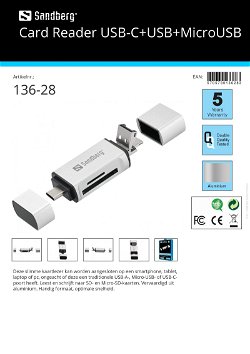 Card Reader USB-C + USB + Micro USB
