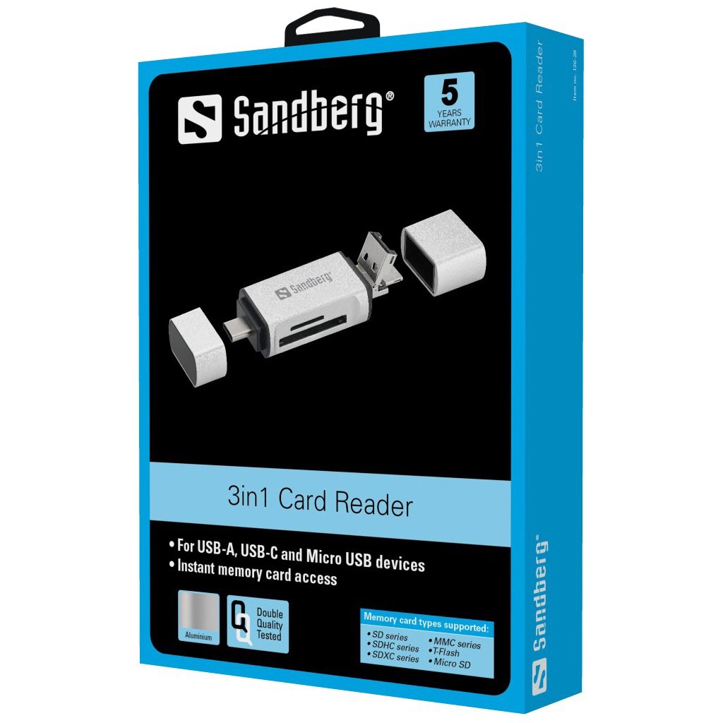 Card Reader USB-C + USB + Micro USB - Afbeelding 4