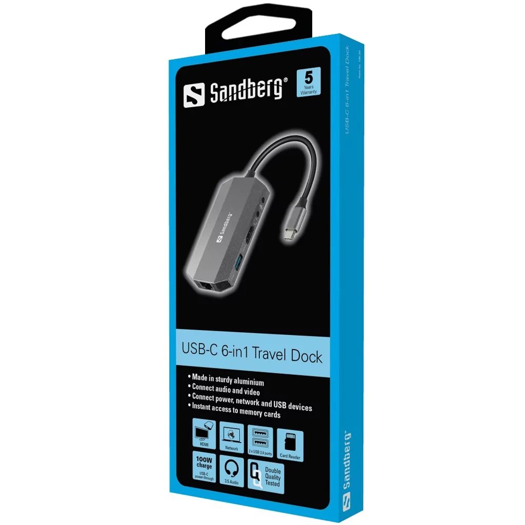 USB-C 6in1 Travel Dock - Afbeelding 5