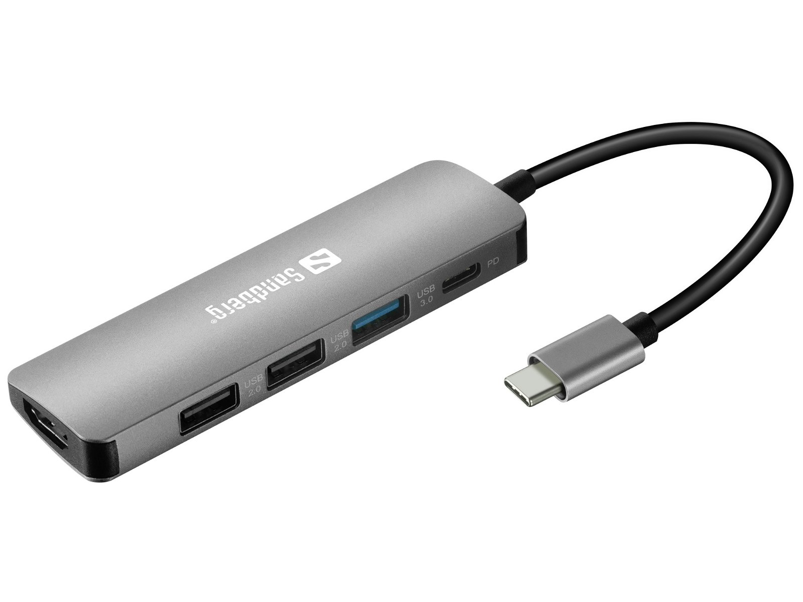 USB-C Dock HDMI + 3x USB + PD 100W Mini Dock - Afbeelding 2