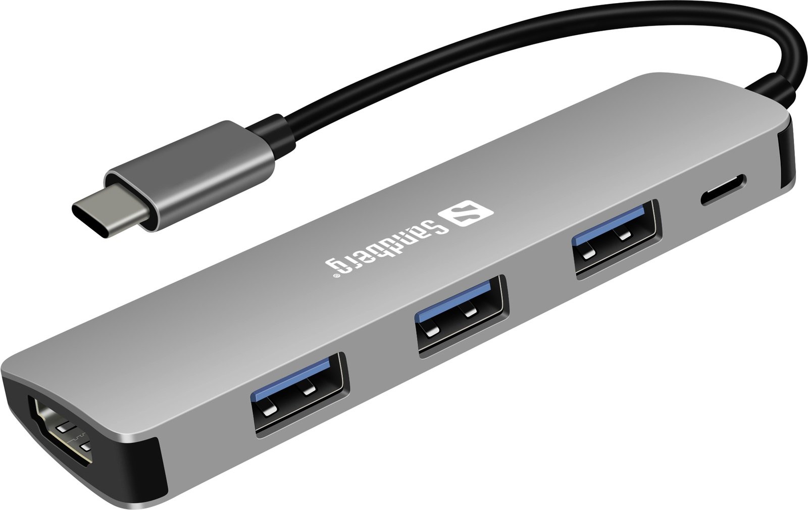 USB-C Dock HDMI + 3x USB + PD 100W Mini Dock - Afbeelding 4
