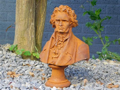 beeld van Ludwig van Beethoven , volledig uit gietijzer - 2