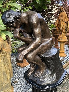 DE DENKER , bronzen beeld van Rodin , beeld ,uniek,xxl - 0