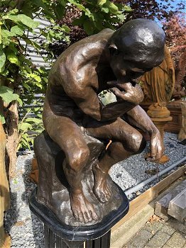 DE DENKER , bronzen beeld van Rodin , beeld ,uniek,xxl - 1