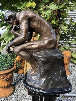 DE DENKER , bronzen beeld van Rodin , beeld ,uniek,xxl - 6