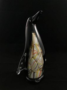  glazen beeld van een pinguin, een glazen kunstwerk , kado
