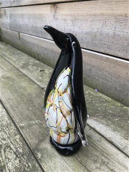 glazen beeld van een pinguin, een glazen kunstwerk , kado - 3