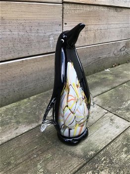 glazen beeld van een pinguin, een glazen kunstwerk , kado - 5