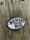 Een gietijzeren bordje,de tekst ,BEWARE OF THE DOG - 1 - Thumbnail