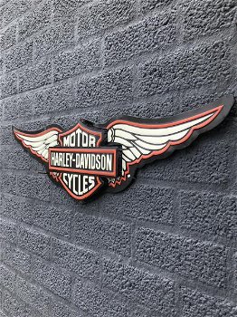 wandornament , HARLEY-DAVIDSON , mooi in kleur , kado - 2