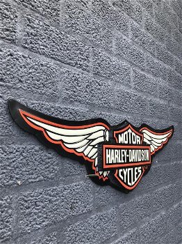 wandornament , HARLEY-DAVIDSON , mooi in kleur , kado - 3