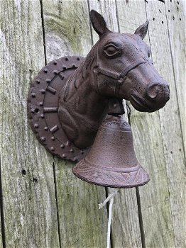 deurbel met paardenhoofd , deurbel , paard ,kado - 1