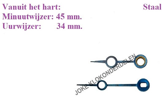 = Brequet wijzers = pendule = oud =47513 - 0