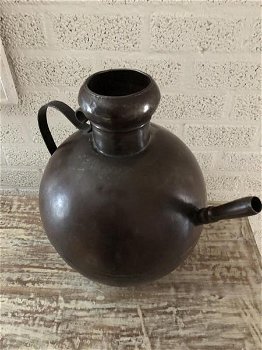 Prachtige water-thee kan India, metaal bruin, LAATSTE - 3