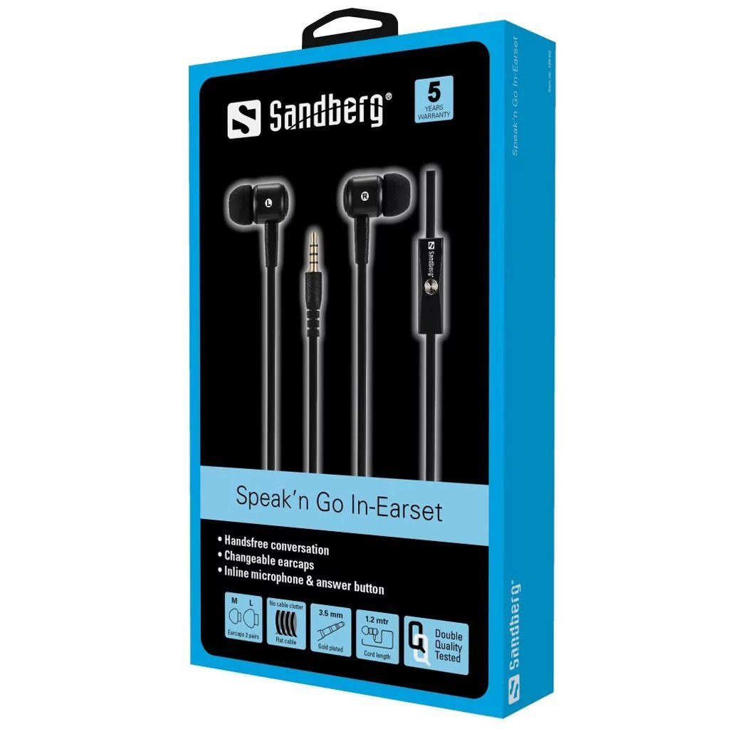 Speak’n Go In-Earset Black geweldig geluid stijlvol headset - Afbeelding 4