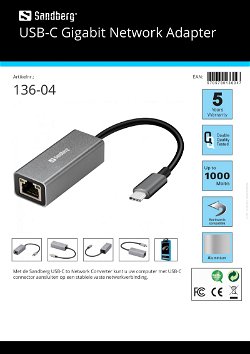 USB-C Gigabit Network Adapter