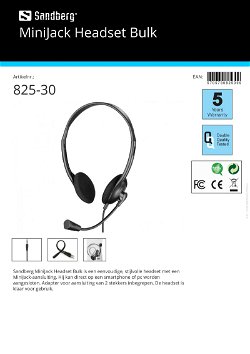 MiniJack Headset Bulk