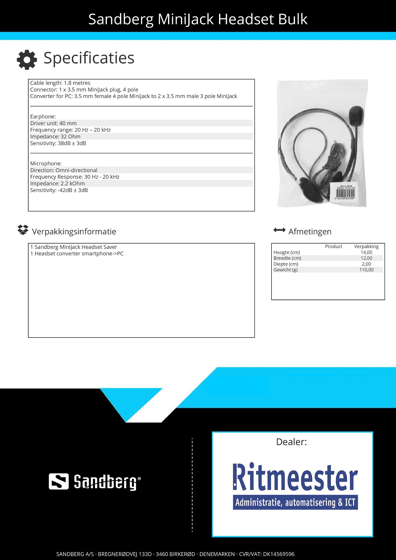 MiniJack Headset Bulk - Afbeelding 3