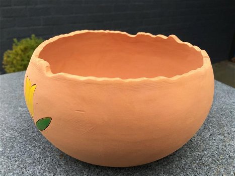 Terracotta bloembak, OPRUIMING , kado , bloempot - 3