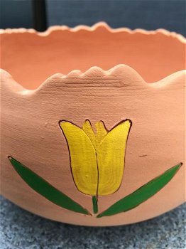 Terracotta bloembak, OPRUIMING , kado , bloempot - 5