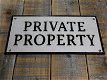 prive terrein , wandbord , Private Property , gietijzer,prive - 4 - Thumbnail