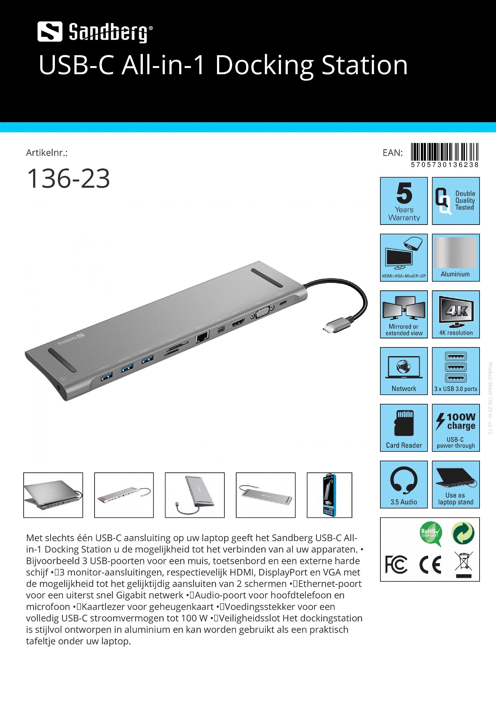 USB-C All-in-1 Docking Station - nr. 1