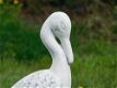 Beeld kraanvogel , vol steen , tuinbeeld - 2 - Thumbnail